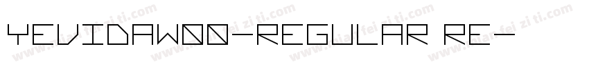 YevidaW00-Regular Re字体转换